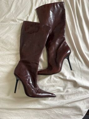 Zara boots Bordeaux
